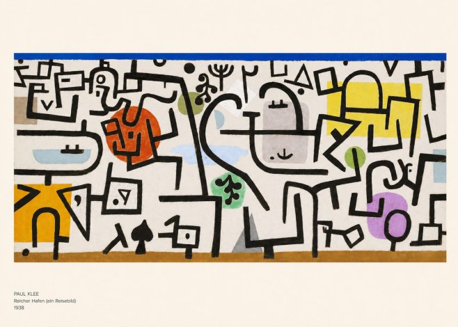 Paul Klee Reicher Hafen (Ein Reisebild) II No6 - Póster