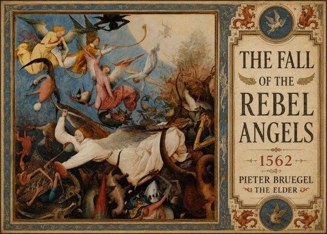 Pieter Bruegel The Fall of the Rebel Angels II No3 - Póster