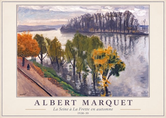 Albert Marquet La Seine À La Frette En Automne No1 - Póster