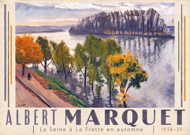 Albert Marquet La Seine À La Frette En Automne No3 - Póster