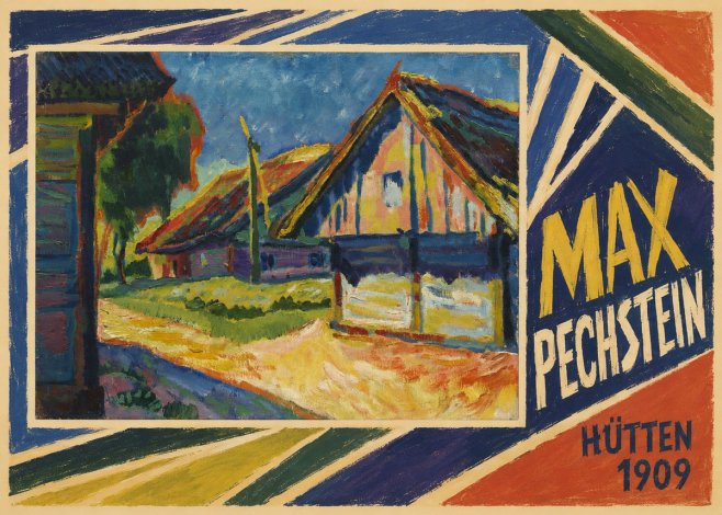 Max Pechstein Hütten 1909 No4 - Póster