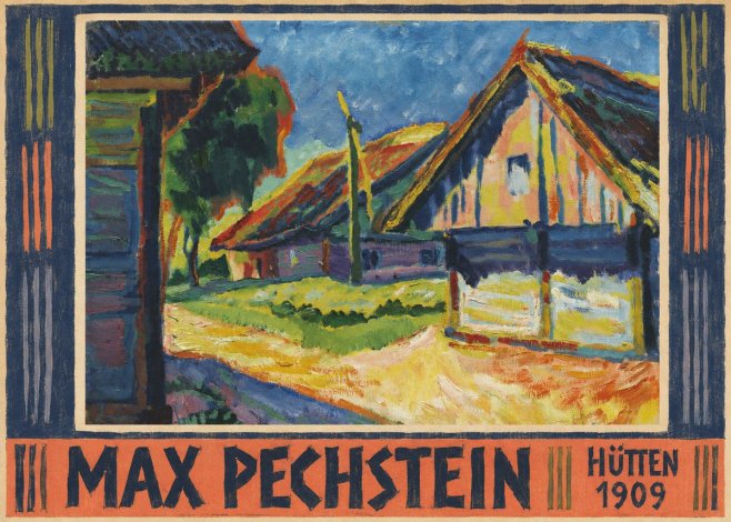 Max Pechstein Hütten 1909 No5 - Póster