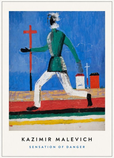 Kazimir Malevich Sensation of Danger No3 - Póster