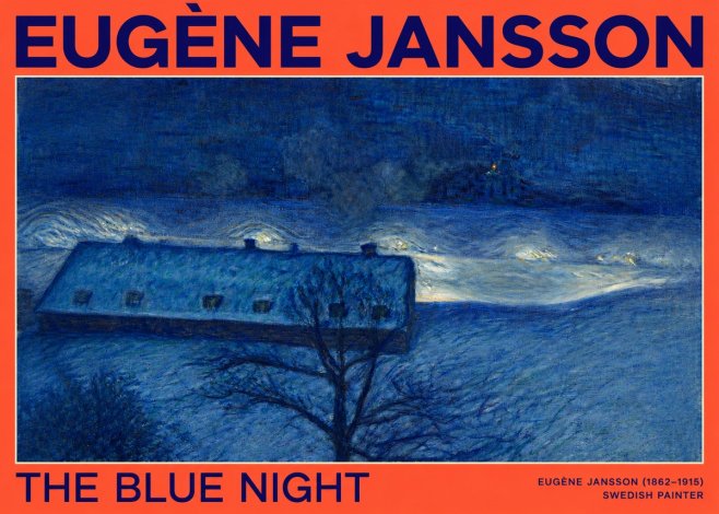 Eugène Jansson The Blue Night No2 - Póster