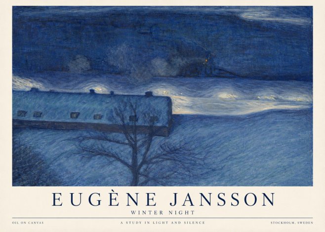 Eugène Jansson The Blue Night No6 - Póster