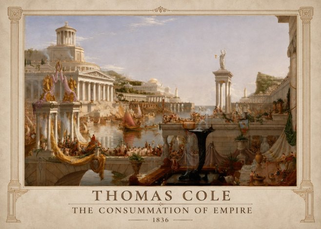 Thomas Cole The Consummation of Empire No1 - Póster