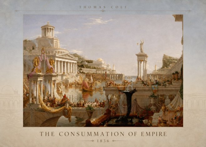 Thomas Cole The Consummation of Empire No3 - Póster