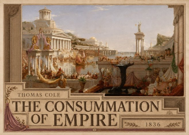 Thomas Cole The Consummation of Empire No5 - Póster