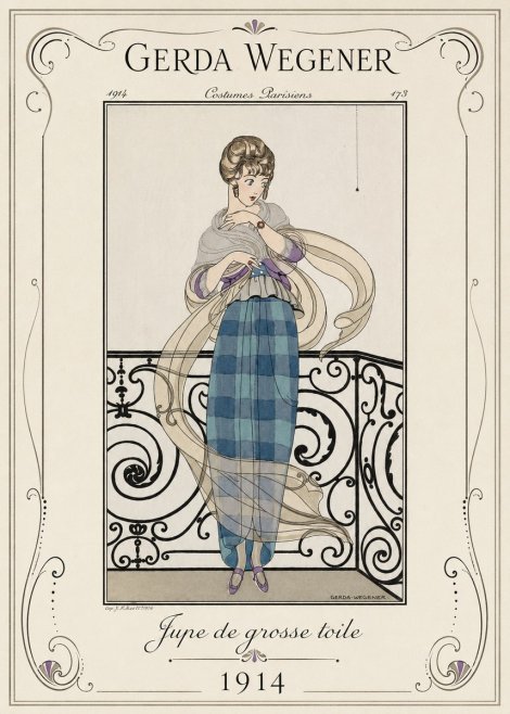 Gerda Wegener Jupe De Grosse Toile No1 - Póster