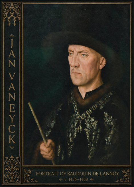 Jan van Eyck Portrait of Baudouin De Lannoy No2 - Póster