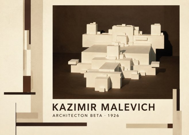 Kazimir Malevich Architecton Beta No3 - Póster