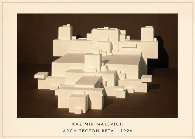 Kazimir Malevich Architecton Beta No4 - Póster