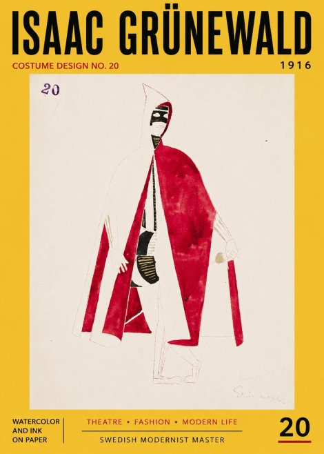 Isaac Grünewald Costume Design No. 20 No5 - Póster