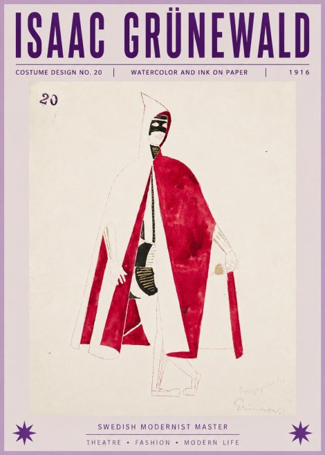 Isaac Grünewald Costume Design No. 20 No6 - Póster