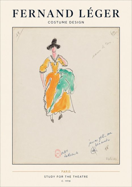 Fernand Léger Study for the Theatre No1 - Póster