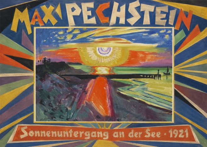 Max Pechstein Sonnenuntergang an Der See No1 - Póster