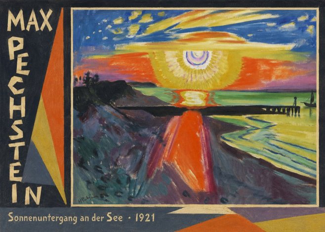 Max Pechstein Sonnenuntergang an Der See No2 - Póster