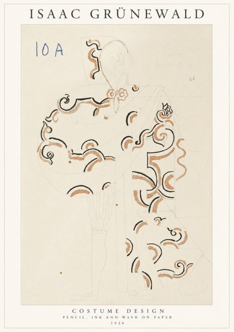 Isaac Grünewald Costume Design VIII No1 - Póster