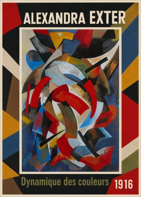 Alexandra Exter Dynamique Des Couleurs 1916 No1 - Póster