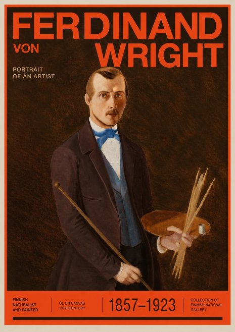 Ferdinand von Wright Portrait of an Artist No2 - Póster