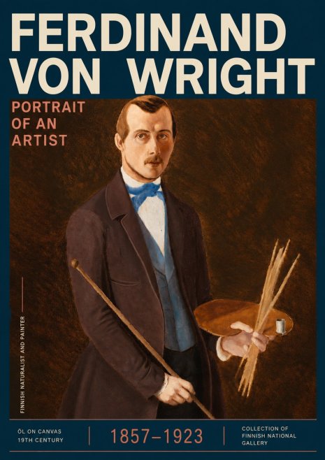Ferdinand von Wright Portrait of an Artist No3 - Póster