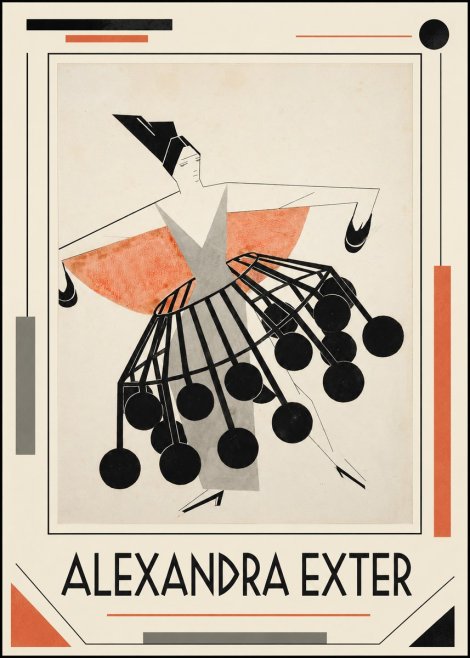 Alexandra Exter Avant-garde Costume Design No1 - Póster