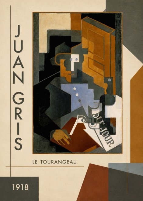 Juan Gris Le Tourangeau No3 - Póster