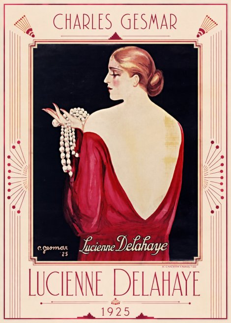 Charles Gesmar Lucienne Delahaye No1 - Póster
