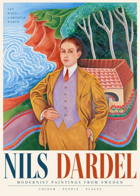Nils Dardel Portrait in a Southern Landscape No5 - Póster