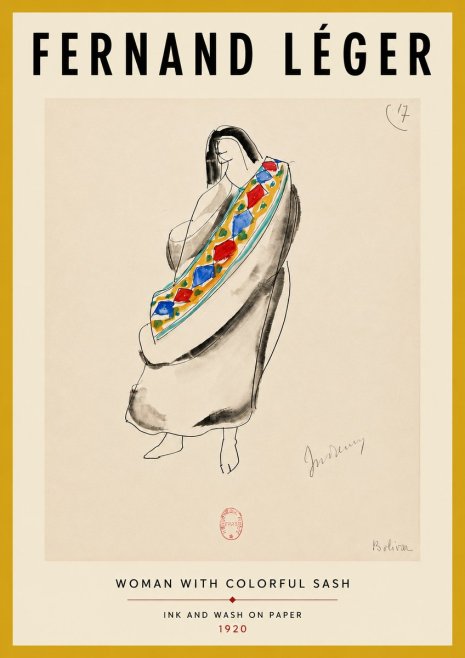 Fernand Léger Indienne, Bolivia No4 - Póster