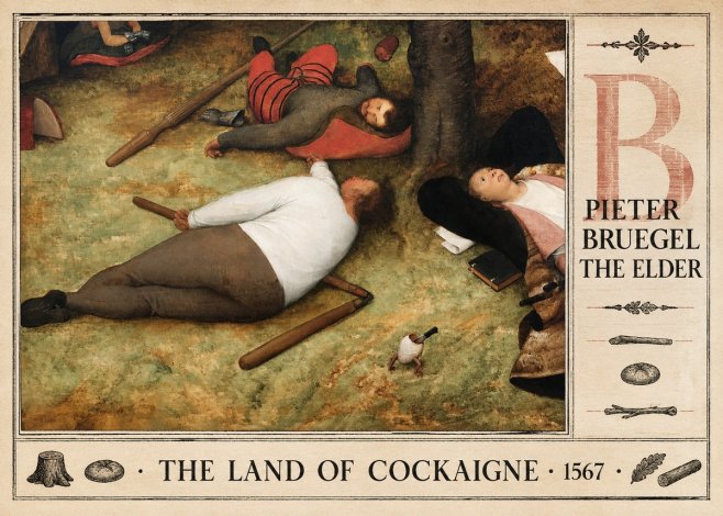Pieter Bruegel The Land of Cockaigne I No4 - Póster