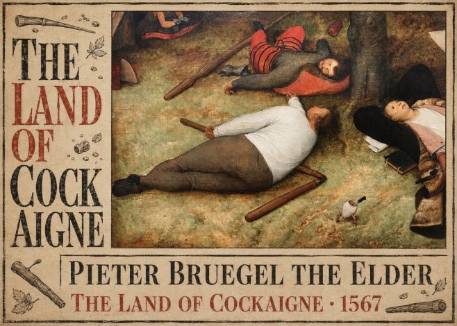 Pieter Bruegel The Land of Cockaigne I No6 - Póster