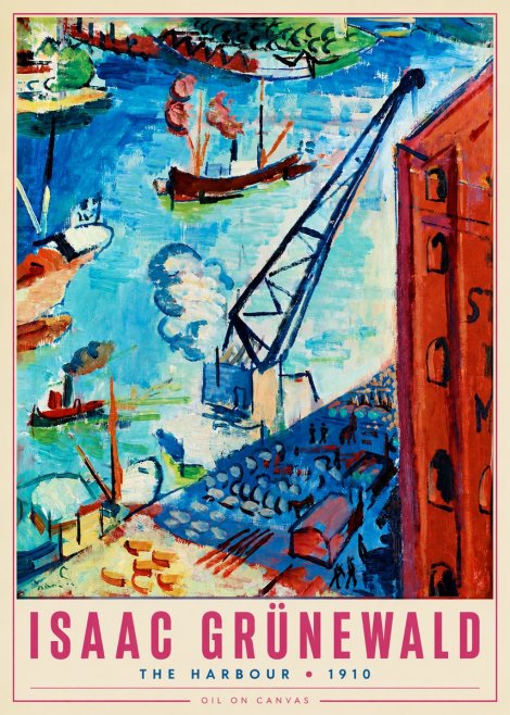 Isaac Grünewald The Harbour No3 - Póster
