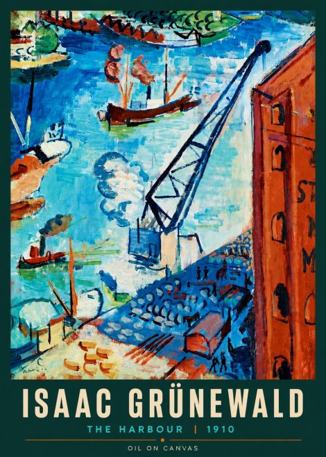 Isaac Grünewald The Harbour No4 - Póster