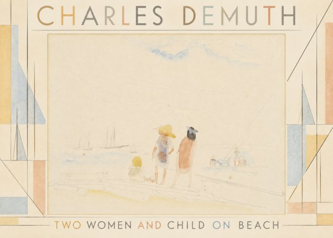 Charles Demuth Two Women and Child on Beach No4 - Póster