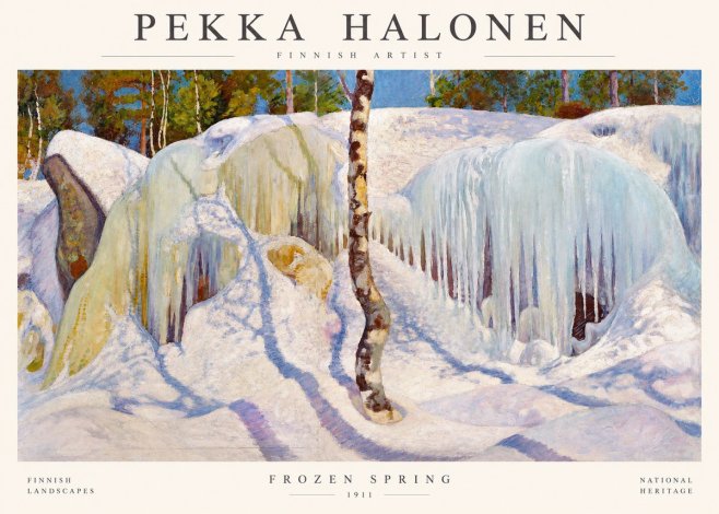 Pekka Halonen Frozen Spring No1 - Póster