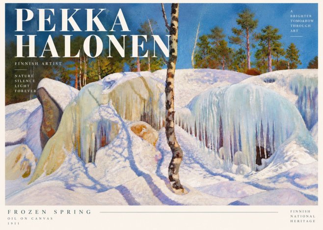 Pekka Halonen Frozen Spring No5 - Póster
