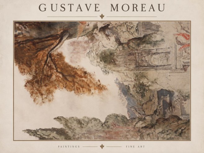 Gustave Moreau Architectural Study No2 - Póster