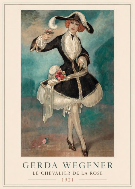 Gerda Wegener Le Chevalier De La Rose No2 - Póster