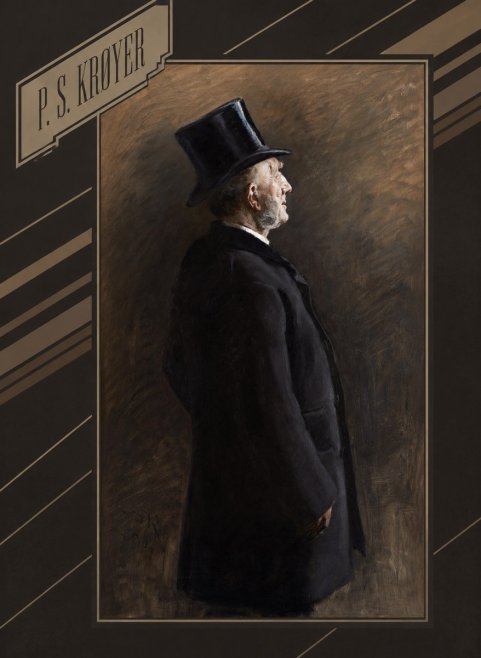 P.S. Krøyer Portrait of a Man in a Top Hat No5 - Póster