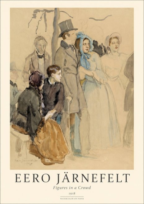 Eero Järnefelt Figures in a Crowd No1 - Póster