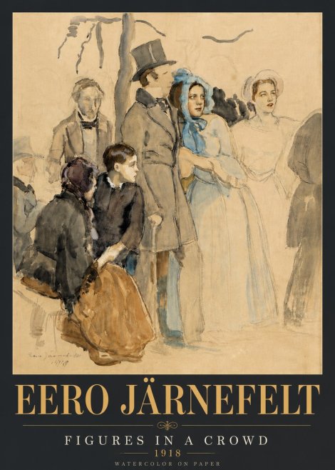 Eero Järnefelt Figures in a Crowd No6 - Póster