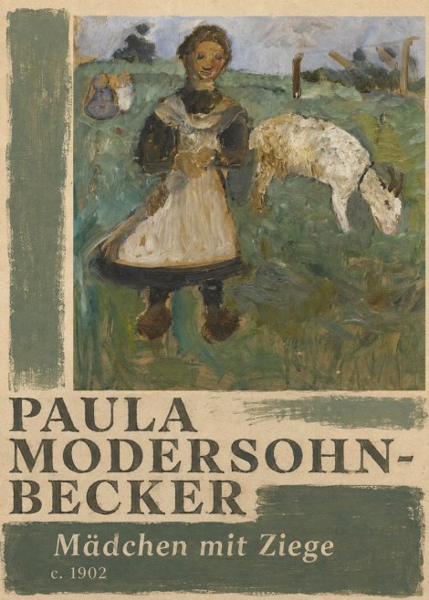 Paula Modersohn-Becker Mädchen Mit Ziege No2 - Póster
