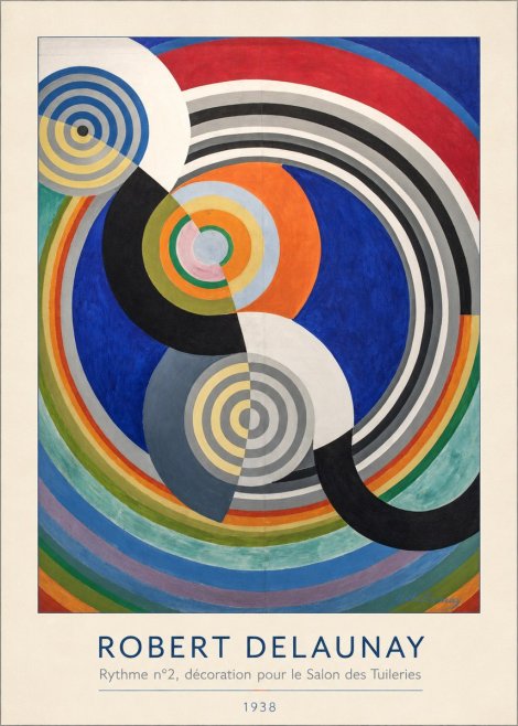 Robert Delaunay Rythme N°2, Décoration Pour Le Salon Des Tuileries No3 - Póster
