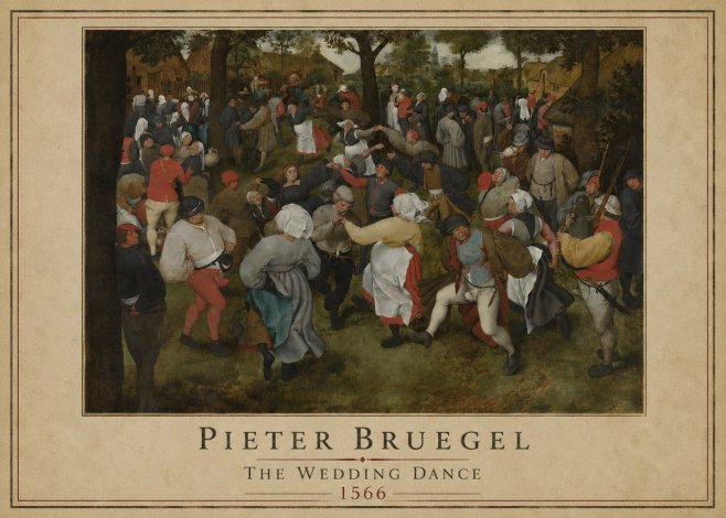 Pieter Bruegel The Wedding Dance I No1 - Póster