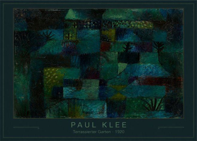 Paul Klee Terrassierter Garten No3 - Póster
