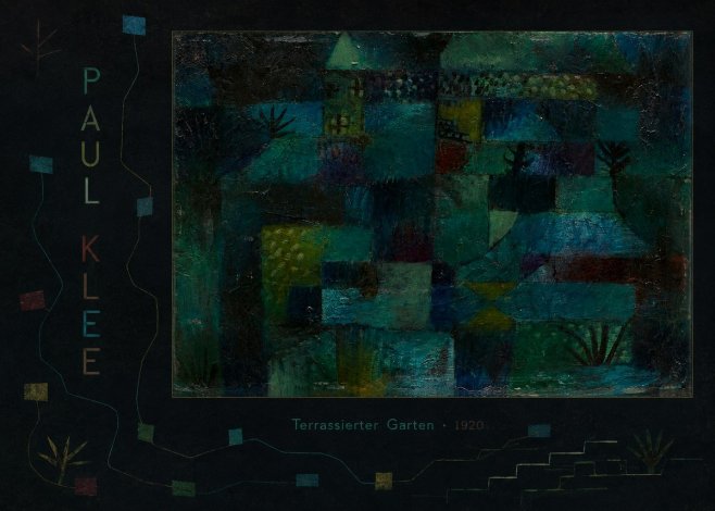 Paul Klee Terrassierter Garten No6 - Póster