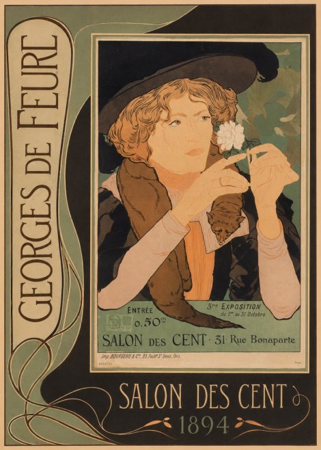Georges de Feure Salon Des Cent - 1894 No3 - Póster