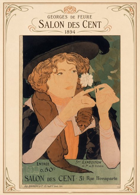 Georges de Feure Salon Des Cent - 1894 No4 - Póster
