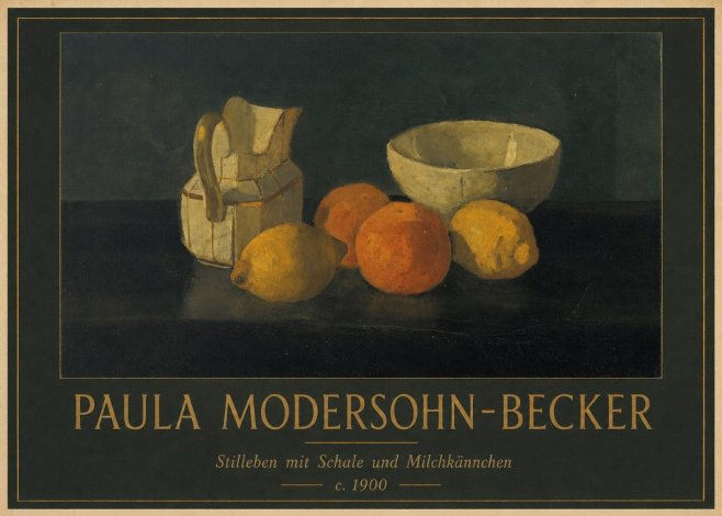Paula Modersohn-Becker Stilleben Mit Schale Und Milchkännchen No1 - Póster